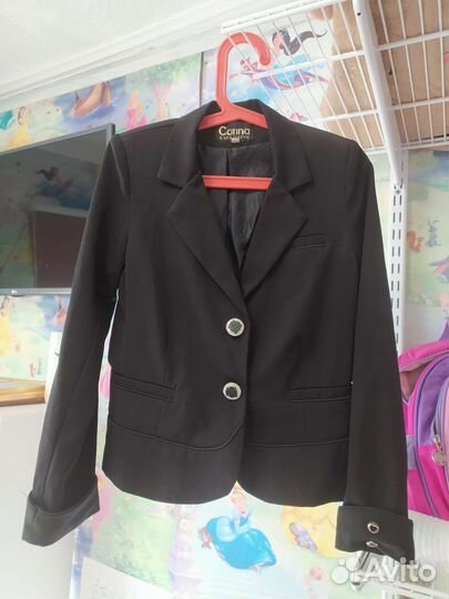 Пиджак школьный чёрный для девочки