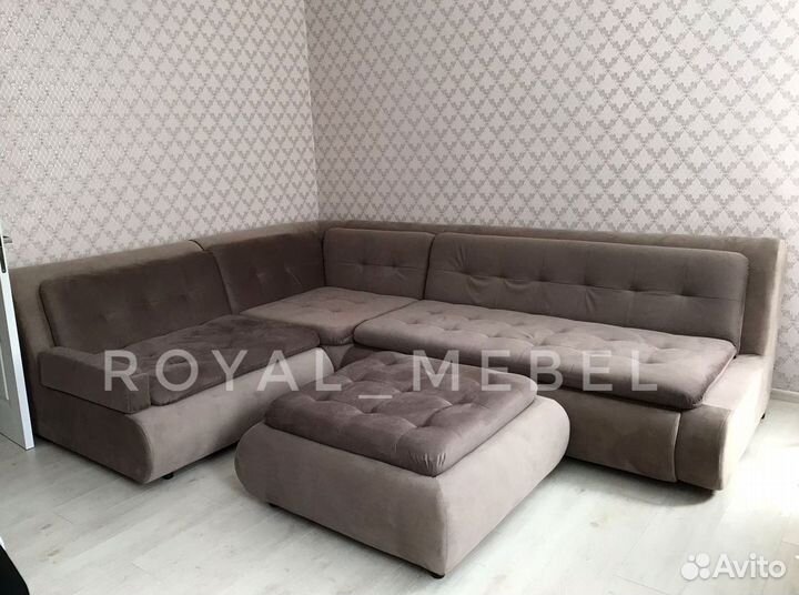 Большой угловой диван / диван раскладной