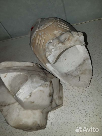 Светильник сова СССР мрамор