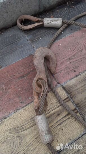 Трос буксировочный металлический 6м х 15мм