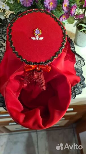 Кукла шкатулка, испанка-цыганка 30 см