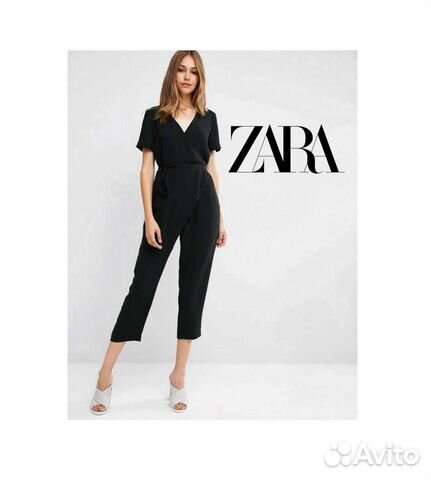 Комбинезон чёрный Zara knit зара