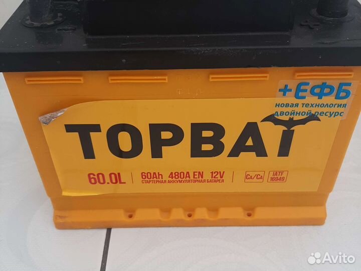 Аккумулятор бу topbat 60 Ah