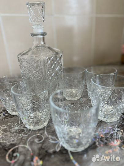 Штоф и стаканы набор