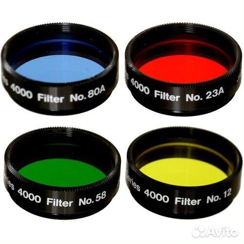 Набор цветных фильтров Meade №1 (12, 23A, 58, 80A