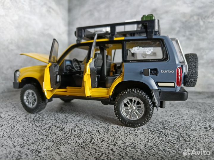 Машинка Металлическая Toyota Land Cruiser 80