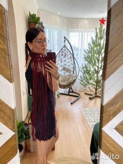 Макраме чокер, эполеты