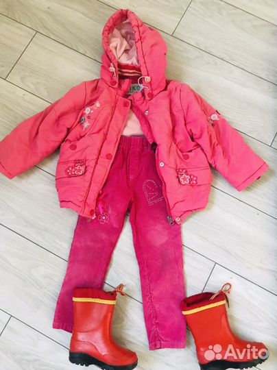 Пакет вещей на девочку на 2-3 года