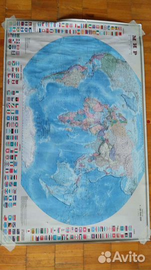 Карта мира на стену
