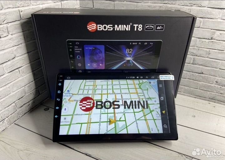 Магнитола 10 дюймов 8 ядер (bos mini t8)