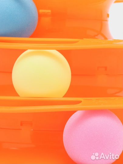 Пирамидка, игрушка для кошек, башня, 3 мячая новая