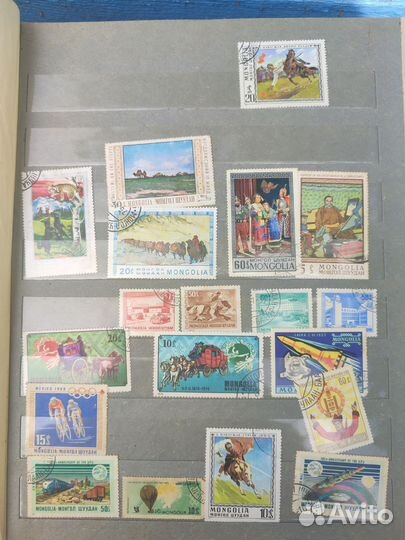 Альбом с почтовыми марками до 1977г