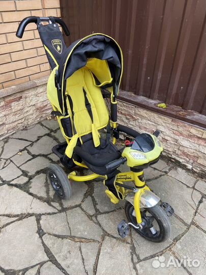 Детский трехколесный велосипед lamborghini