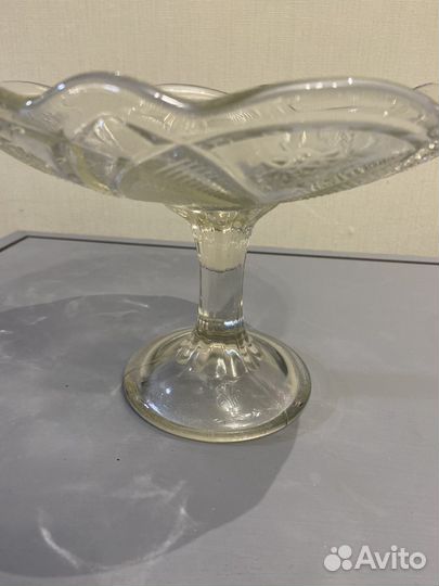 Ваза для фруктов из хрусталя