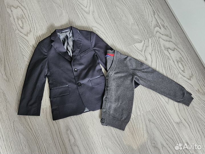 Пиджак школьный и джемпер 122