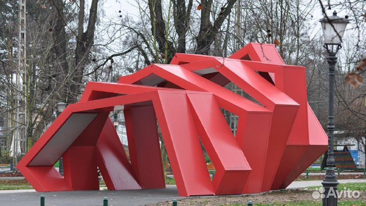 Уличный вазон из стеклопластика, фигуры уличные