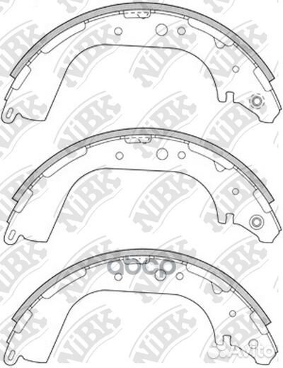 Колодки тормозные барабанные зад FN1189 NiBK