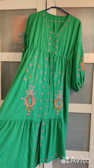Новое Платье -Халат р.42-46 Зеленый