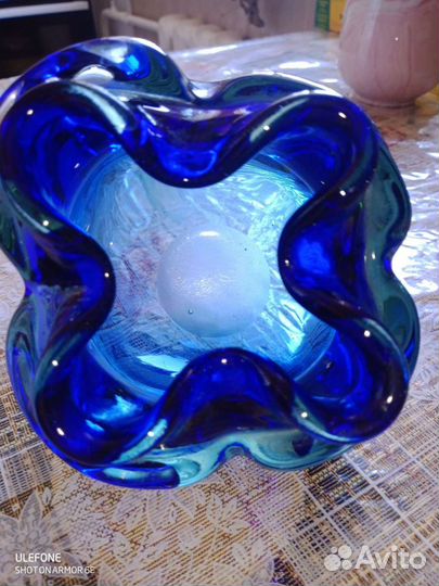 Пепельница СССР стекло