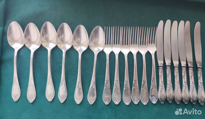 Набор столовых приборов мельхиор СССР