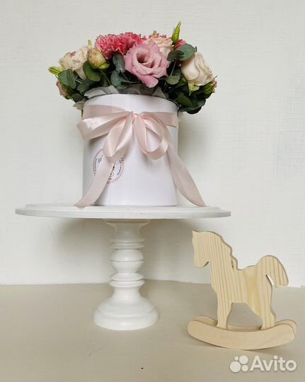 Тортовница деревянная ручная работа 25-30 см диаме