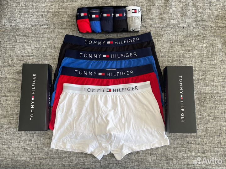 Трусы мужские боксеры tommy hilfiger 10 шт