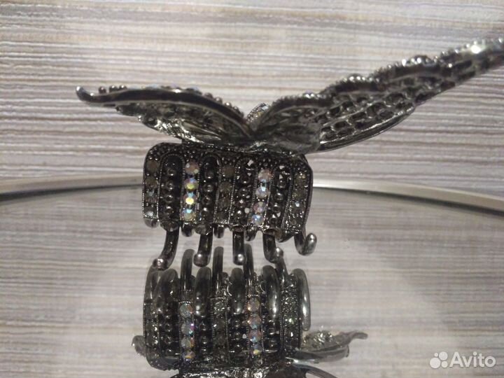 Заколка для волоc,краб для волос Бабочка 7*4.5см