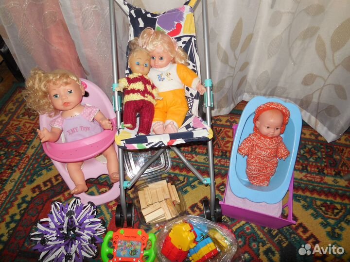 Игрушки для девочки, кухня, кровать еда, касса