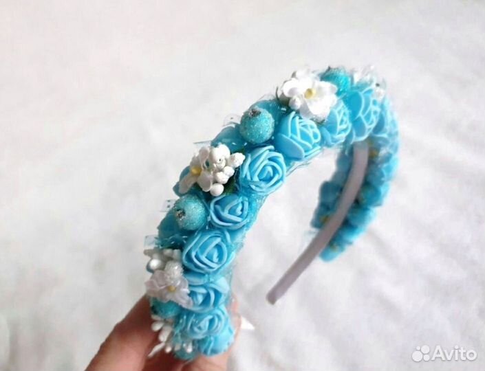 Ободок из цветов ручной работы Летний ободок