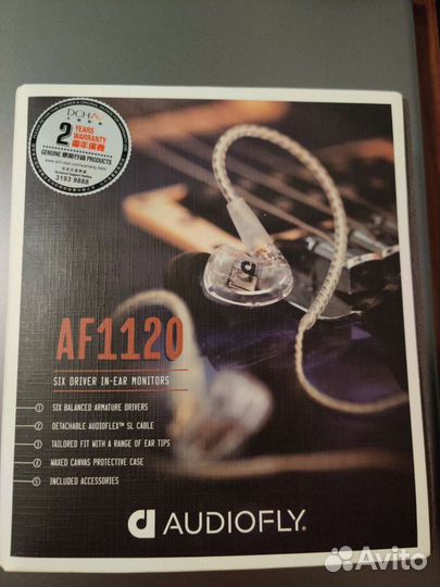 Наушники Audio fly AF1120 внутриканальные