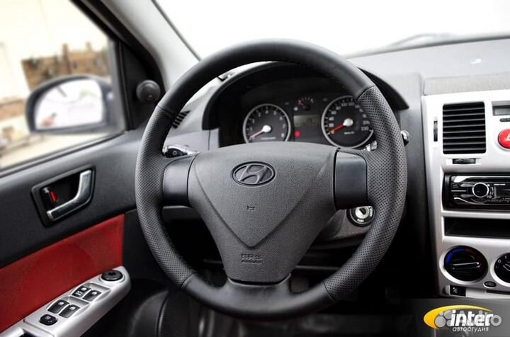 Оплетка на руль из кожи Hyundai Getz
