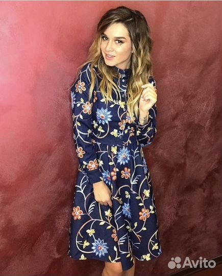 Джинсовое платье XS