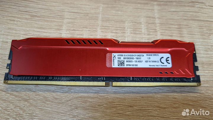 16GB DDR4 fury