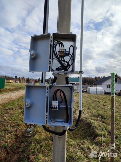 Подведение электричества к дому. Монтаж заземления