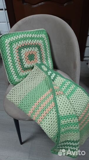 Покрывало вязанное крючком