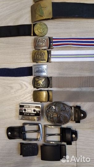 Ремни поясные и пряжки