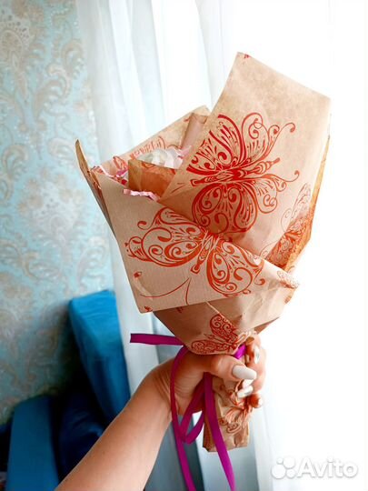 Букет из мыльных роз в наличии и под заказ