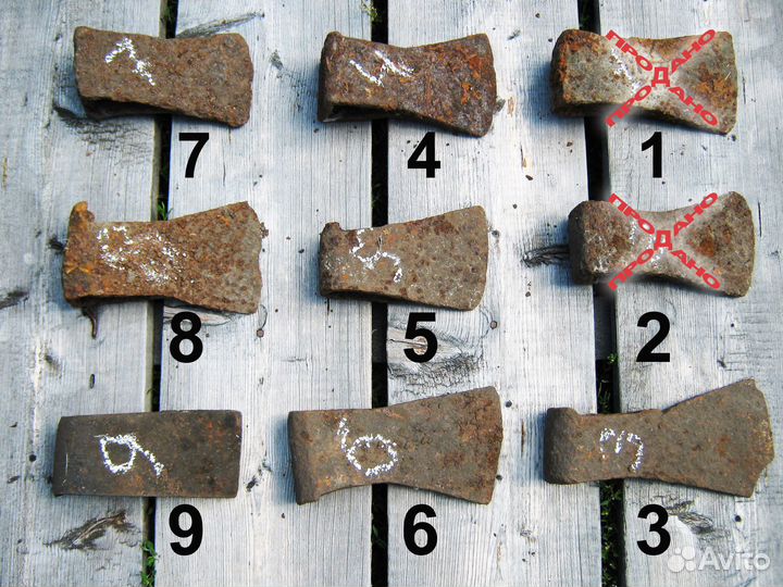 Топоры старинные с копа, под восстановление