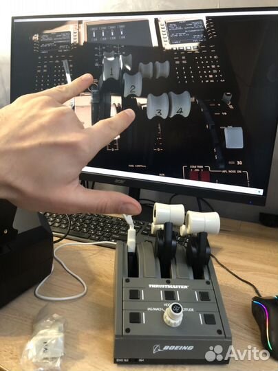Джойстик TCA Quadrant Boeing Edition