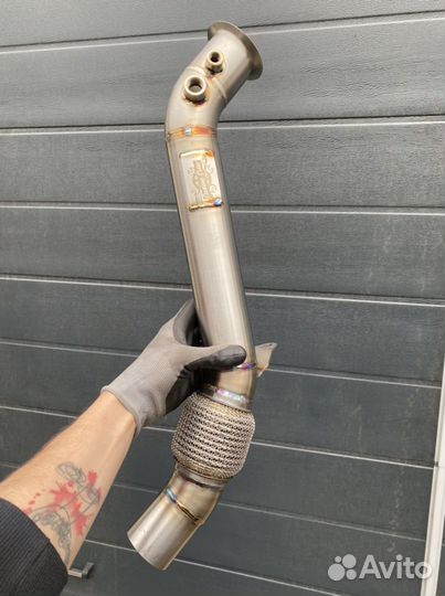 Даунпайп (Downpipe) N47 63мм для BMW 18d 20d 25d