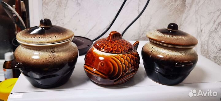 Горшок для запекания, 3 шт