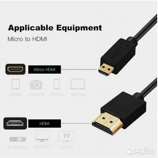 Кабель hdmi-micro hdmi 3м