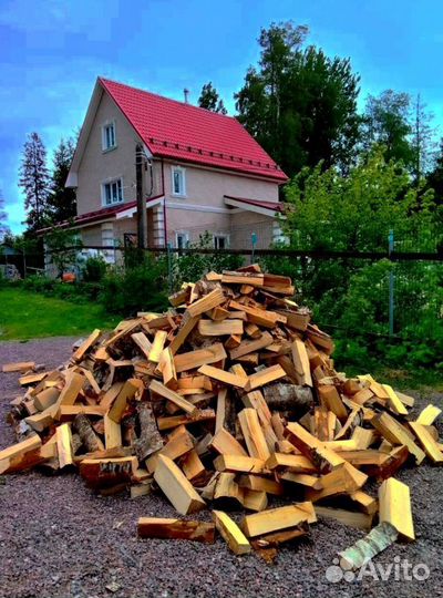 Дрова в укладку любого объема Березовые в Выборге