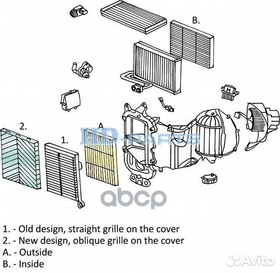 Фильтр салона (наружный) 118915 HD-parts