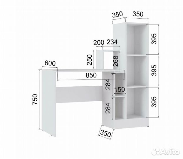 Компьютерный стол скм-2 белый/дуб крафт золотой