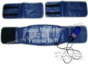 Пояс для похудения сауна плюс массаж 2в1