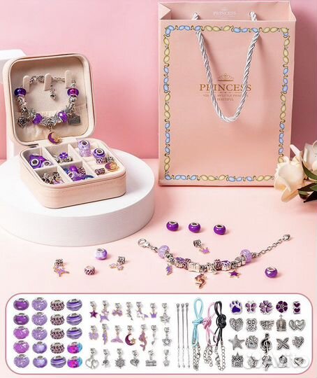 Набор для создания браслетов подарок девочке