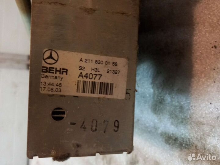 Испаритель кондиционера Мерседес Е211