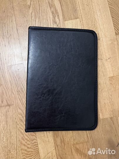 Кожаная папка-планшет для документов на молнии
