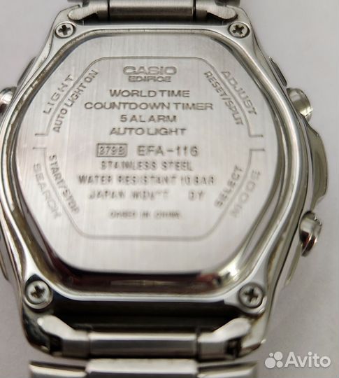 Часы casio edifice efa 116